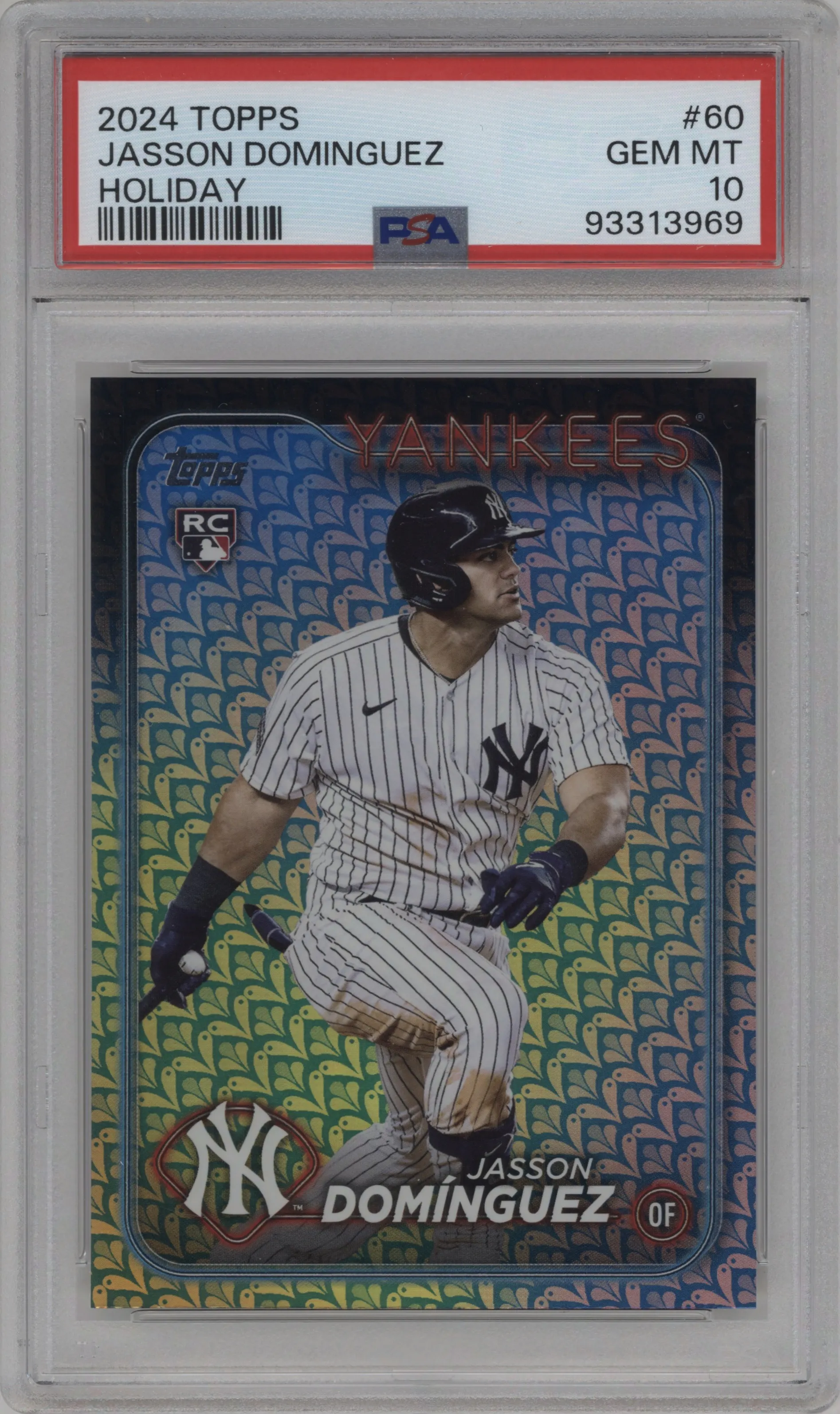 2024 Topps Jasson Dominguez Holiday PSA 10