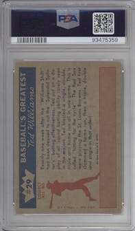  Ted Williams  from the 1959 Fleer Ted Williams set graded by PSA and given an overall grade of 3.