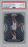 Anthony Edwards from the 2020-21 Panini Prizm set featuring a Silver Prizm parallel graded by PSA and given an overall grade of 10.
