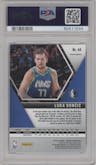 Luka Doncic from the 2019-20 Panini Mosaic  set featuring a Green Mosaic parallel graded by PSA and given an overall grade of 10.