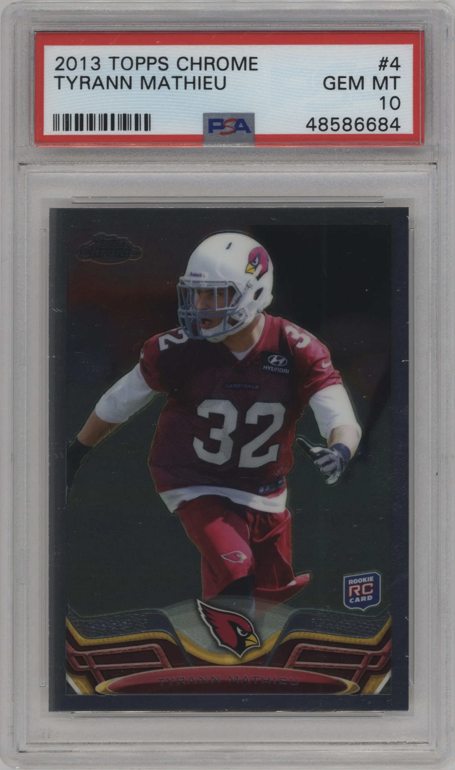 2013 Topps Chrome Tyrann Mathieu PSA 10