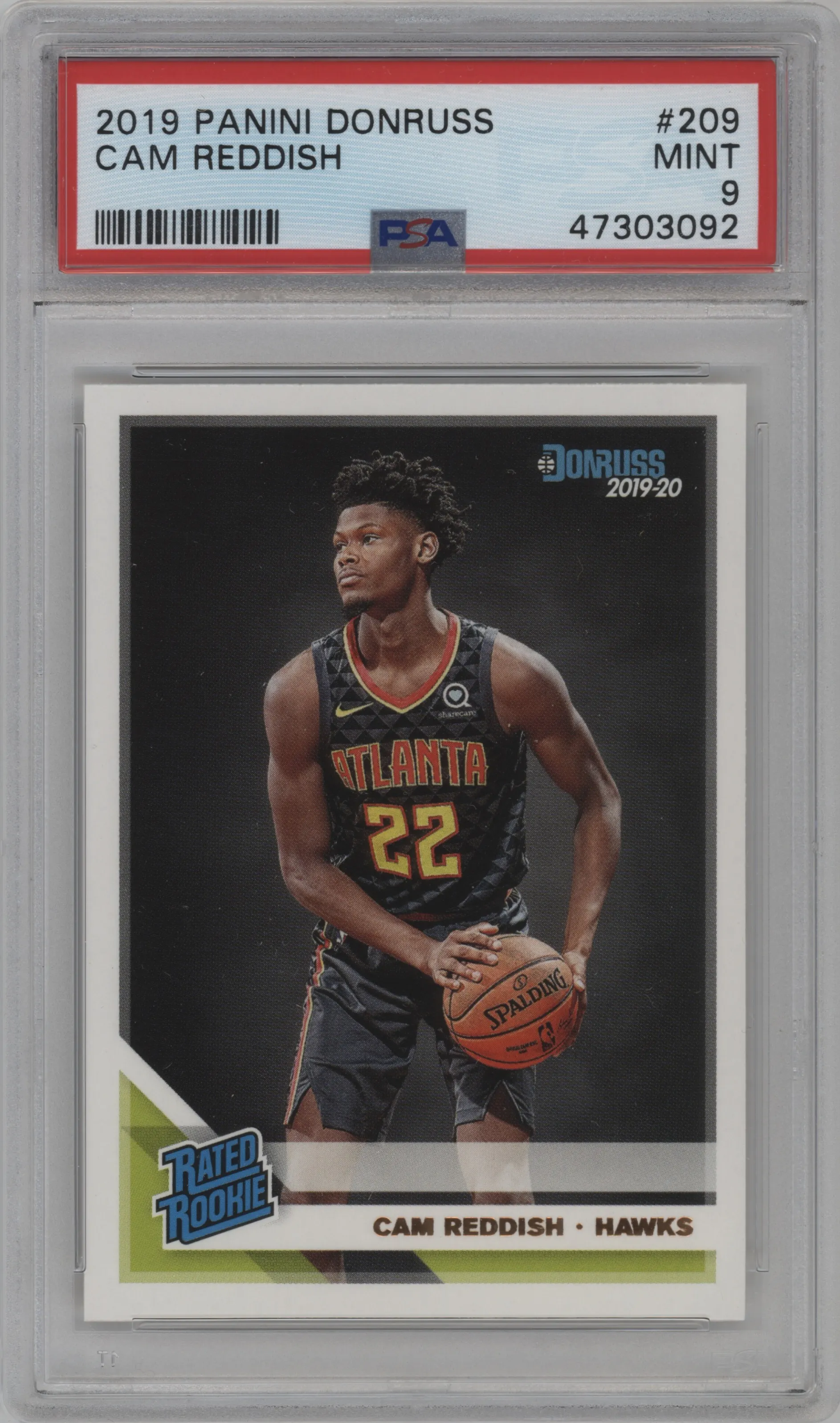 2019 Panini Donruss Rated Rookie Cam Reddish PSA 9