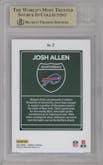 Josh Allen from the 2024 Donruss set graded by Beckett and given an overall grade of 9.5.