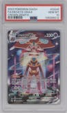 Deoxys VMAX from the 2023 Pokemon SWSH set graded by PSA and given an overall grade of 10.