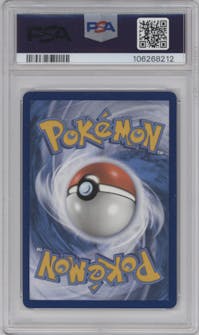 Deoxys VMAX from the 2023 Pokemon SWSH set graded by PSA and given an overall grade of 10.