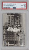 Jackie Robinson from the 2016 Topps Stadium Club set graded by PSA and given an overall grade of 10.