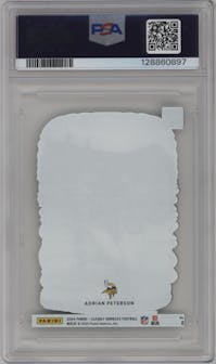 Adrian Peterson from the 2024 Panini Clearly Donruss set graded by PSA and given an overall grade of 10.