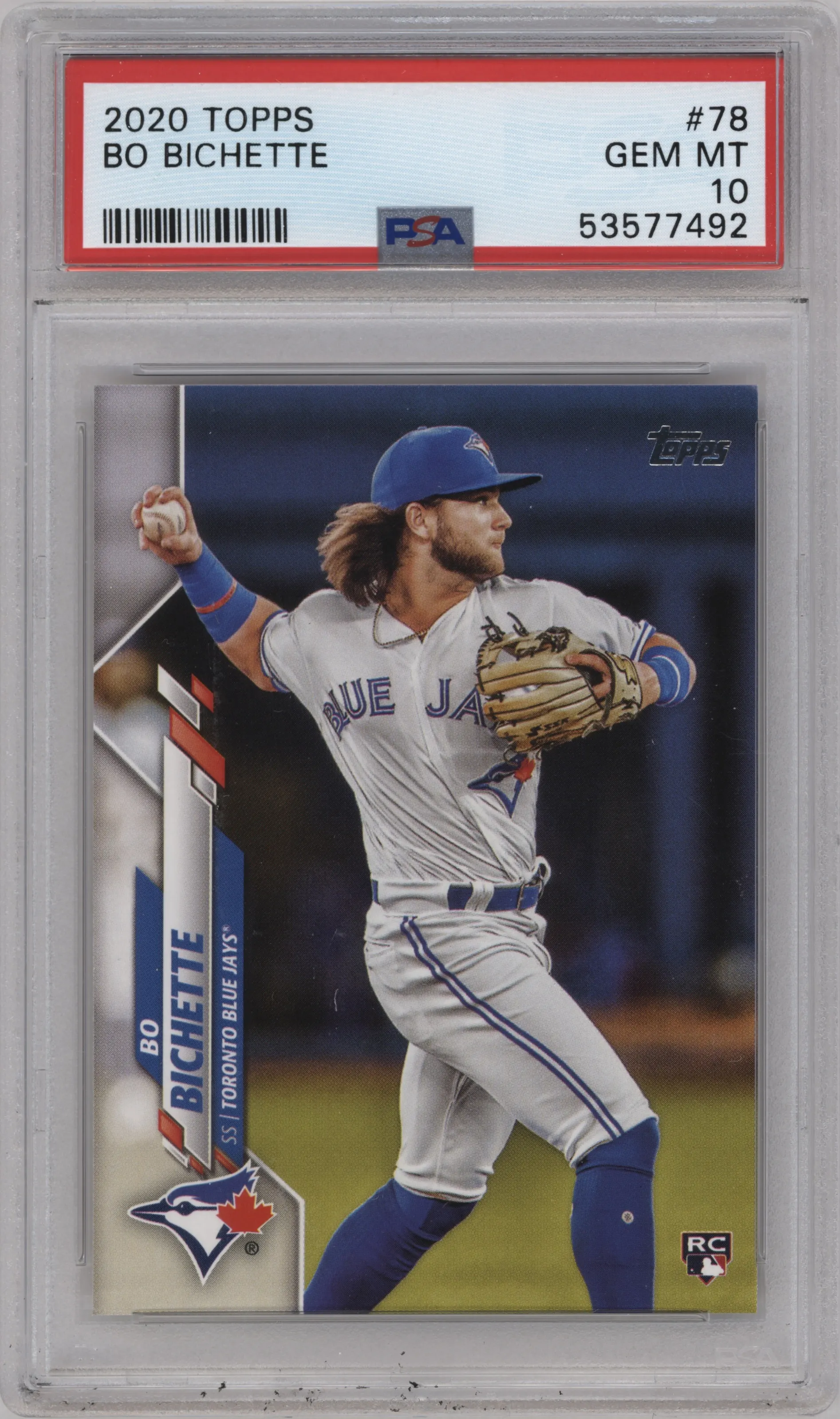 2020 Topps Series 1 Bo Bichette PSA 10
