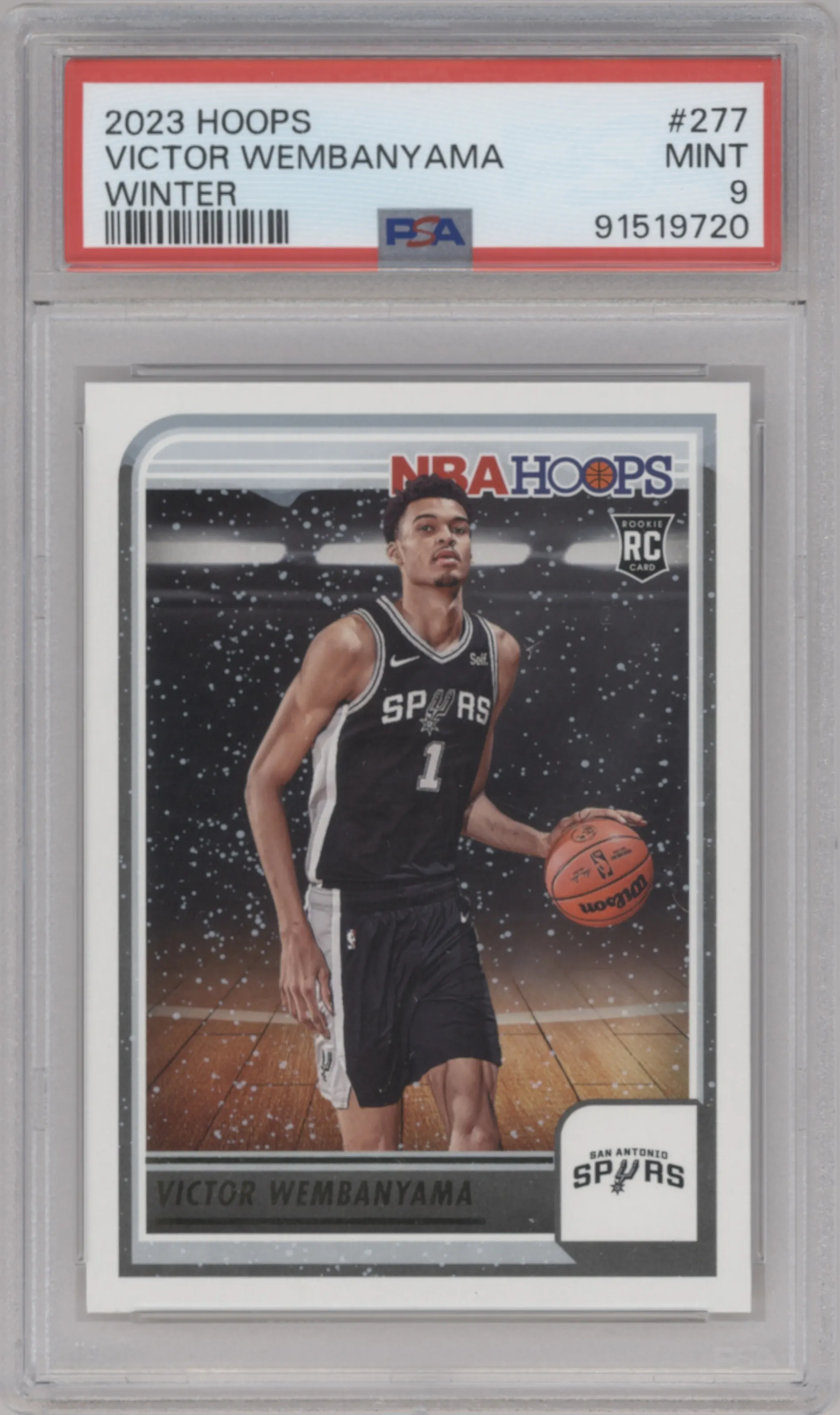 2023 Panini NBA Hoops Victor Wembanyama Winter PSA 9