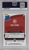 Trae Young from the 2018-19 Panini Donruss Optic set featuring a Shock parallel graded by PSA and given an overall grade of 10.