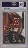 Joe Burrow from the 2020 Panini Select set featuring a Neon Orange Pulsar parallel graded by PSA and given an overall grade of 10.