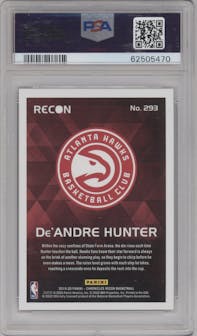 De'Andre Hunter from the 2019-20 Panini Chronicles  set featuring a Purple parallel graded by PSA and given an overall grade of 10.