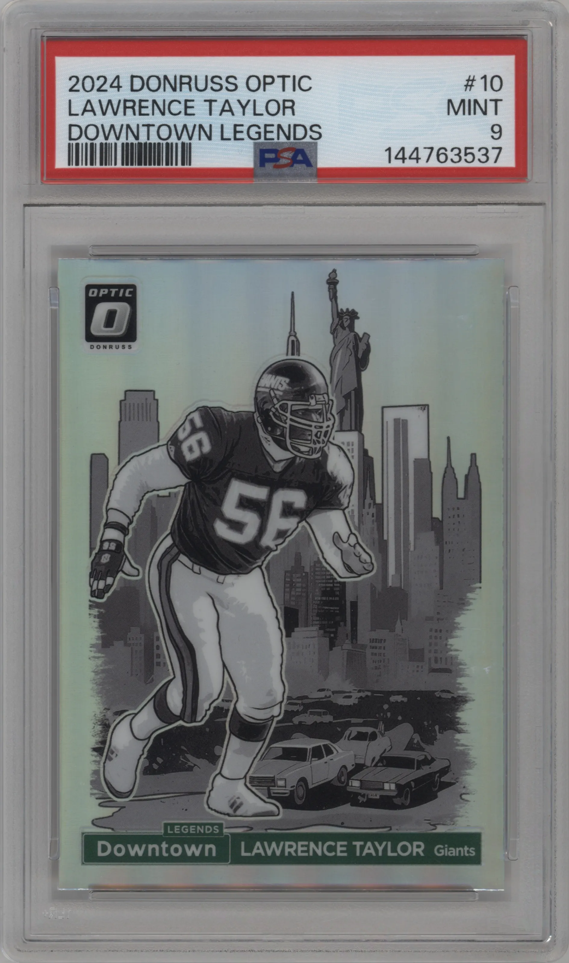 2024 Donruss Optic Downtown Legends Lawrence Taylor #10 PSA 9