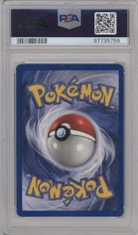 Mewtwo from the 1999 Pokemon set graded by PSA and given an overall grade of 9.