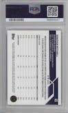 Donovan Mitchell from the 2023-24 Topps Chrome set featuring a Frozenfractor parallel graded by PSA and given an overall grade of 10.