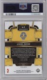 Angel Reese from the 2024 Panini Select WNBA set featuring a Red and Blue Prizm parallel graded by PSA and given an overall grade of 10.