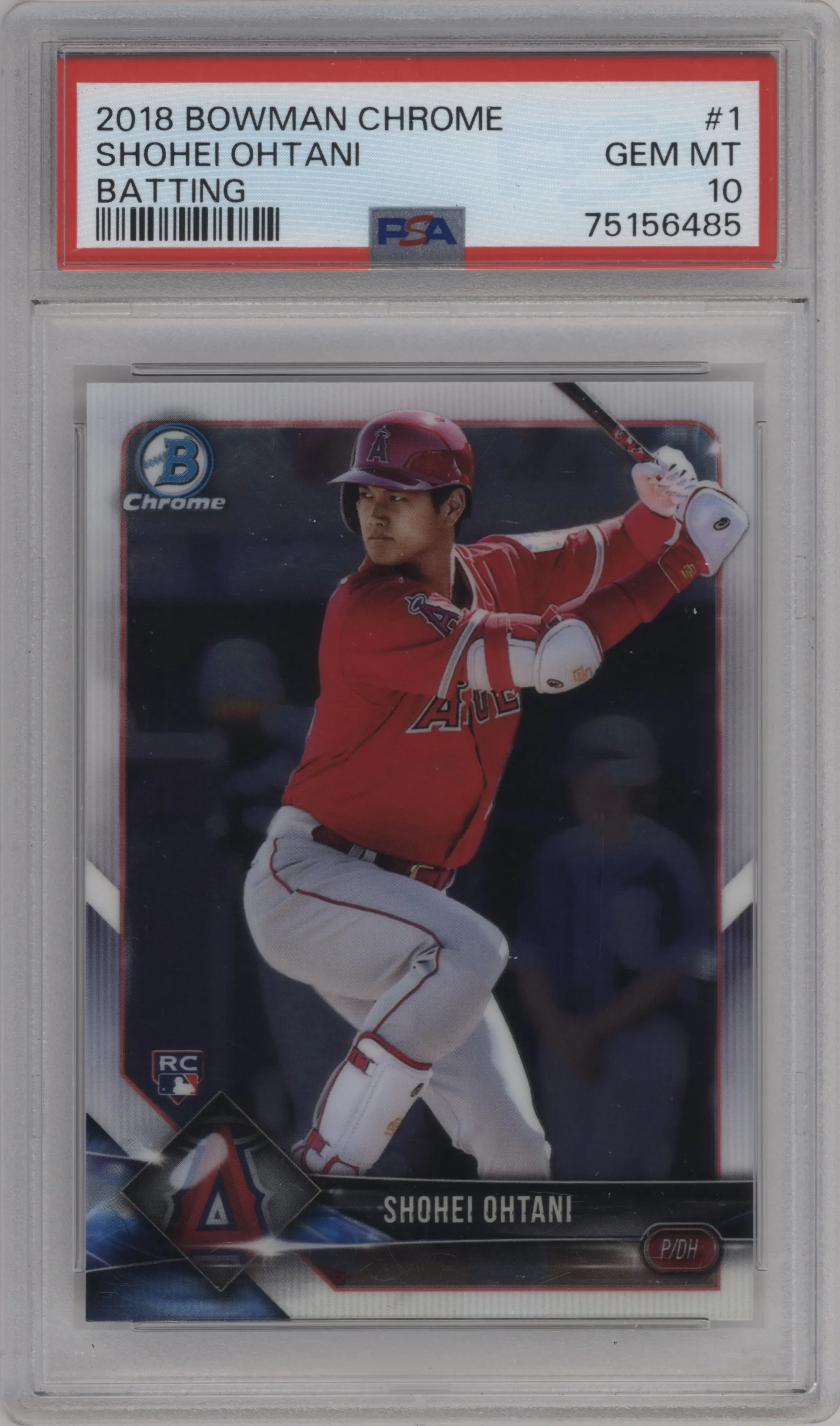 2018 Bowman Chrome Shohei Ohtani PSA 10
