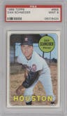 Dan Schneider from the 1969 Topps set graded by PSA and given an overall grade of 9.