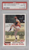 Nolan Ryan from the 1999 Topps set graded by PSA and given an overall grade of 10.
