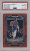 Jaden Ivey from the 2022-23 Panini Prizm Monopoly set featuring a Red Prizm parallel graded by PSA and given an overall grade of 10.