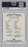 Elly De La Cruz from the 2024 Topps Allen & Ginter set graded by PSA and given an overall grade of 10.