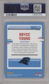 Bryce Young from the 2023 Donruss Optic set featuring a Holo parallel graded by PSA and given an overall grade of 10.