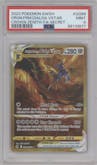 Origin Forme Dialga VSTAR from the 2023 Pokemon SWSH set graded by PSA and given an overall grade of 9.