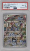 Machoke from the 2023 Pokemon SV set graded by PSA and given an overall grade of 10.