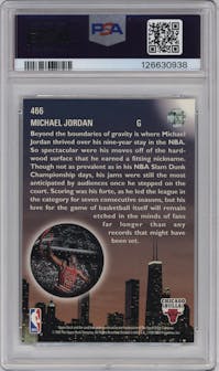 Michael Jordan from the 1993-94 Upper Deck set graded by PSA and given an overall grade of 10.