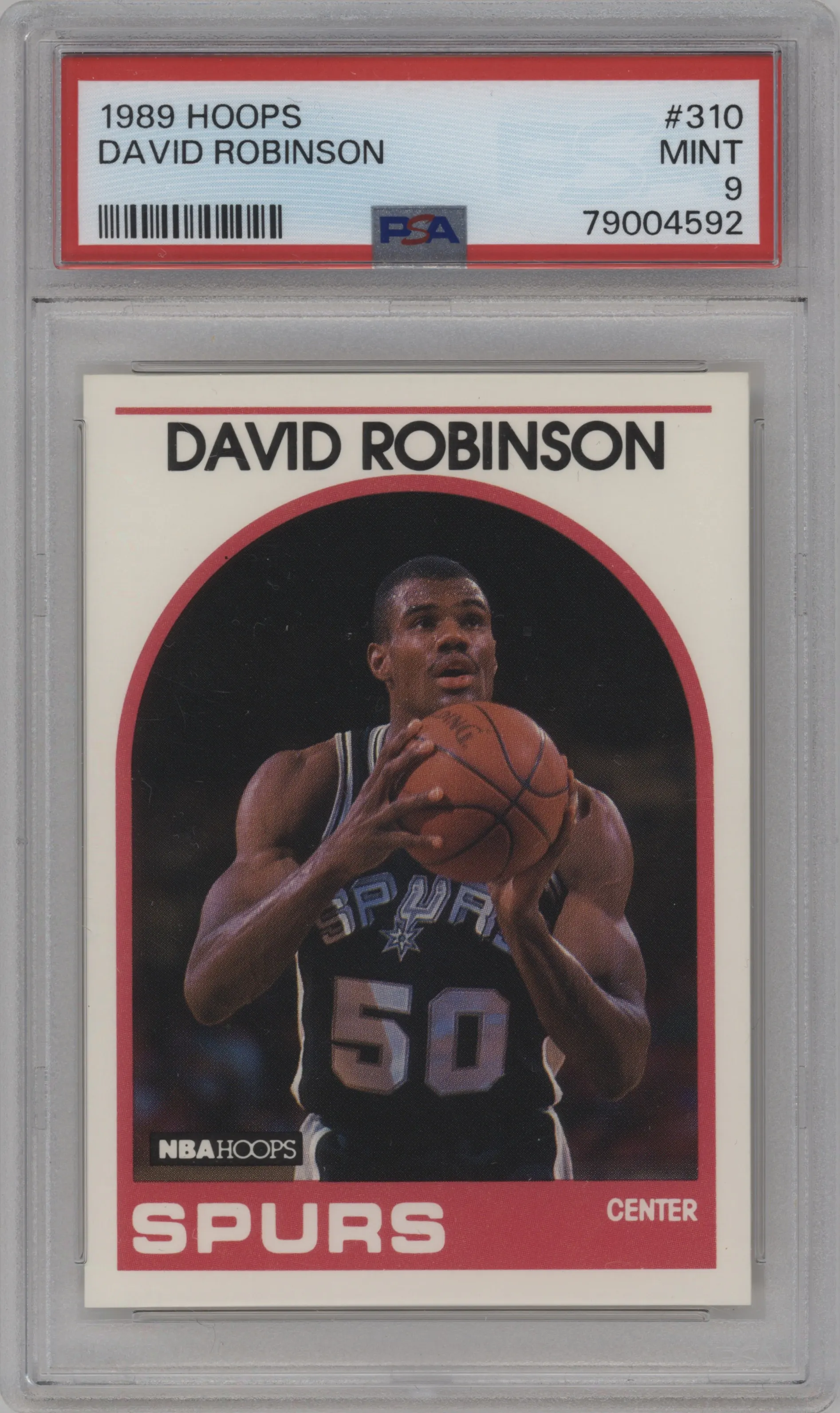 1989 NBA Hoops David Robinson PSA 9