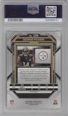 George Pickens from the 2022 Panini Prizm set featuring a Silver Prizm parallel graded by PSA and given an overall grade of 10.