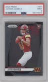 Jayden Daniels from the 2024 Panini Prizm set graded by PSA and given an overall grade of 9.