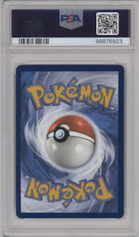 Pikachu from the 2022 Pokemon SWSH set graded by PSA and given an overall grade of 10.