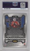 Josh Allen from the 2023 Panini Prizm set featuring a Silver Prizm parallel graded by PSA and given an overall grade of 10.