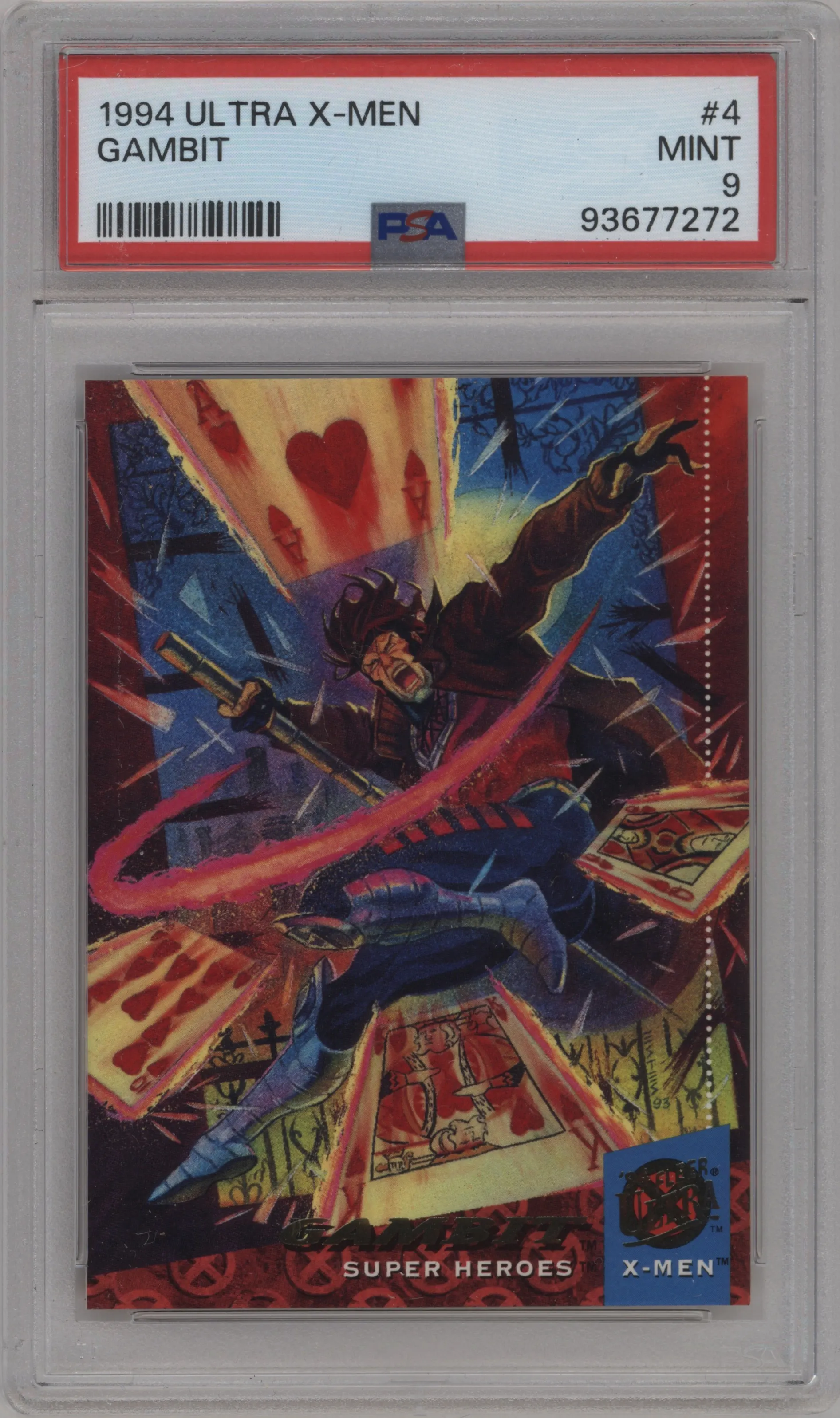 1994 Fleer Ultra X-Men Gambit #4 PSA 9