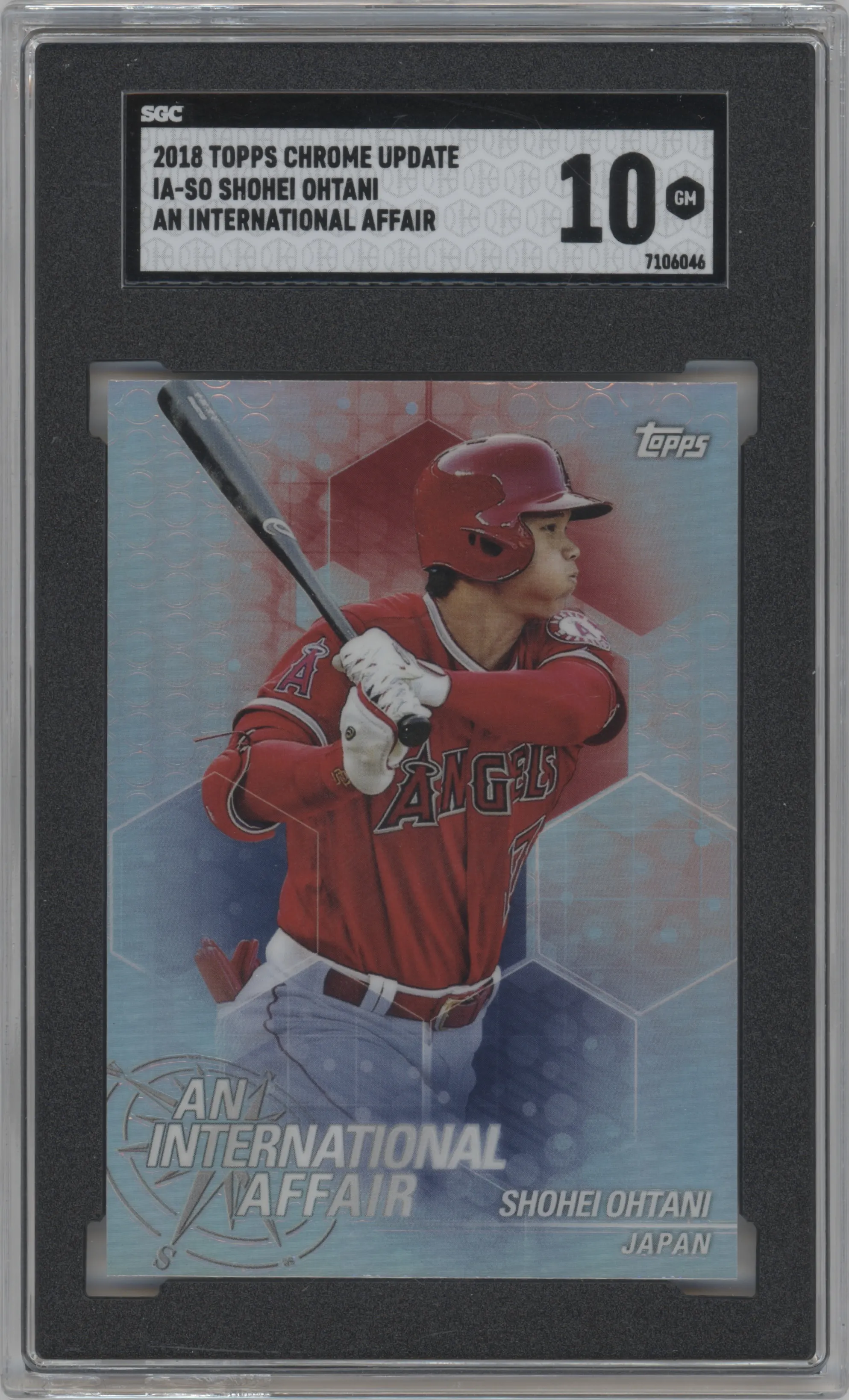 2018 Topps Chrome Update An International Affair Shohei Ohtani #IA-SO SGC 10