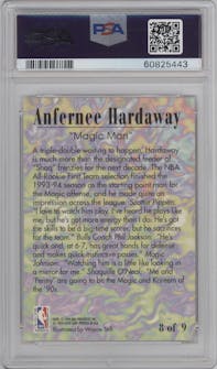 Anfernee Hardaway from the 1994-95 Fleer

 set graded by PSA and given an overall grade of 10.
