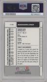 Marshawn Lynch from the 2007 Topps Finest set graded by PSA and given an overall grade of 10.