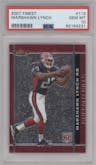 Marshawn Lynch from the 2007 Topps Finest set graded by PSA and given an overall grade of 10.