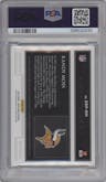 Randy Moss from the 2018 Panini Impeccable set graded by PSA and given an overall grade of 9.