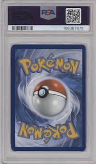 Charizard ex from the 2023 Pokemon SV set featuring a Charizard ex Premium Collection parallel graded by PSA and given an overall grade of 9.