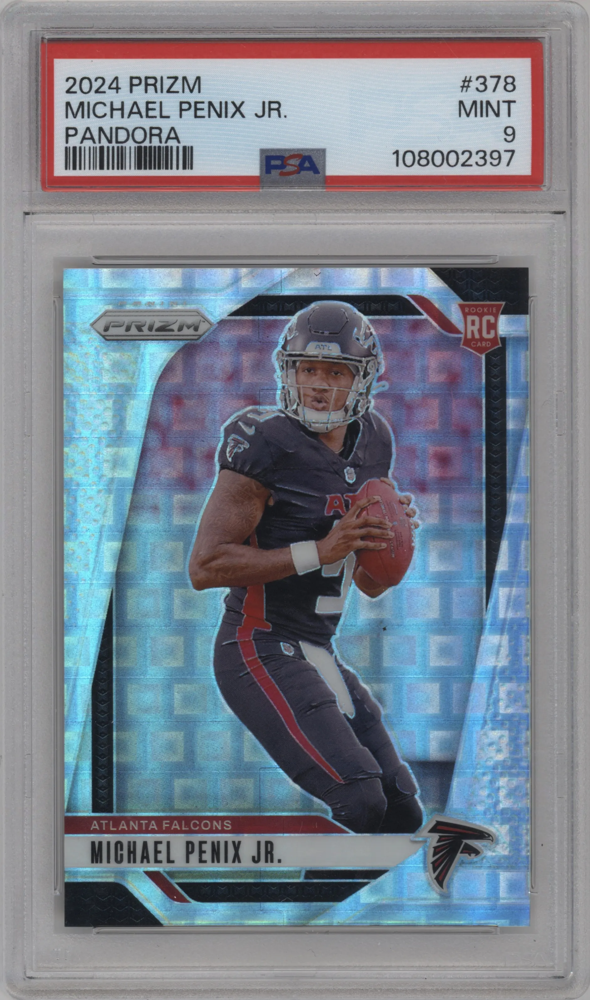 2024 Panini Prizm Michael Penix Jr. Pandora #378 PSA 9
