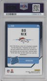 Bo Nix from the 2024 Donruss Optic set graded by PSA and given an overall grade of 10.