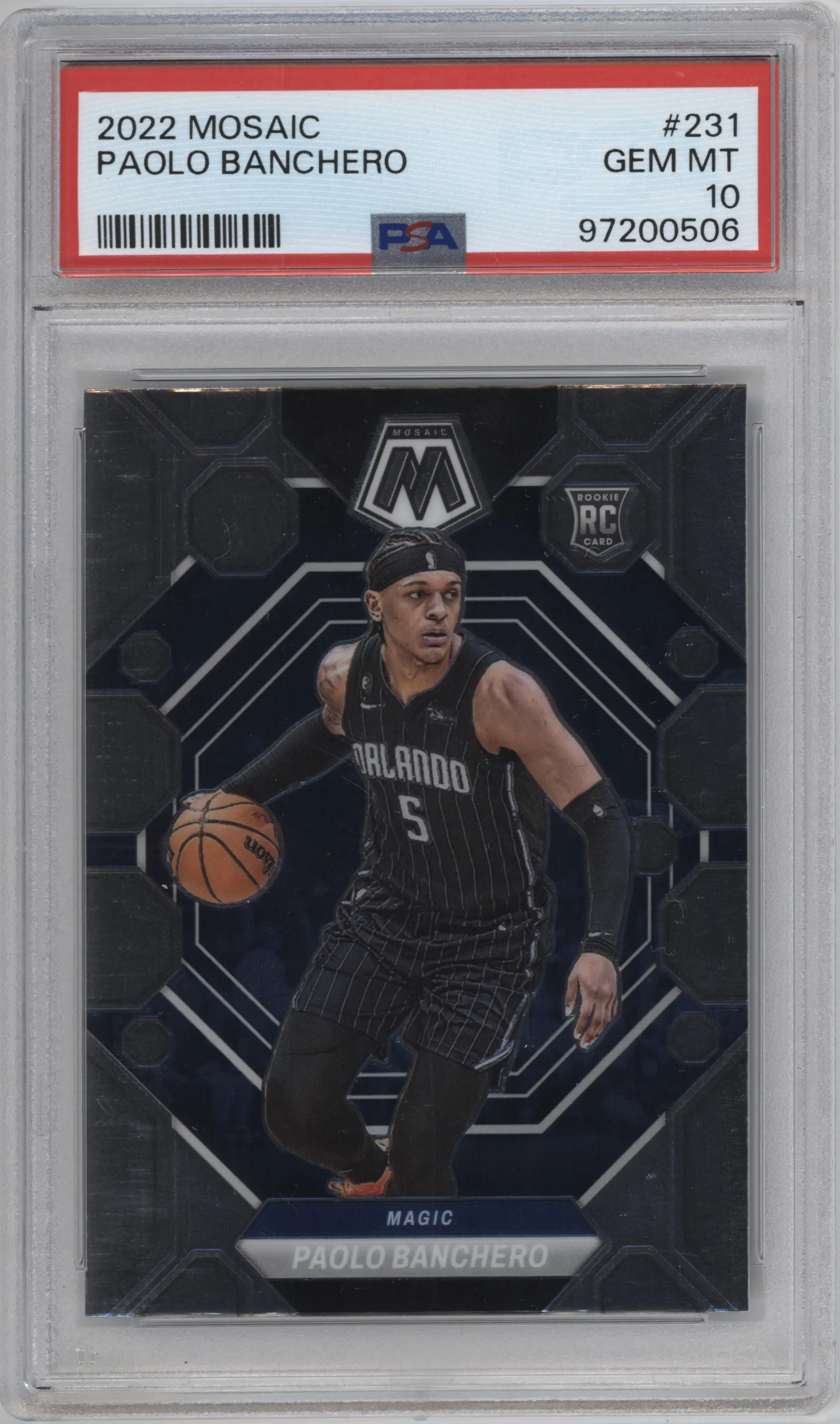 2022 Panini Mosaic Paolo Banchero PSA 10