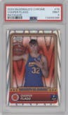 Cooper Flagg from the 2024 Topps Chrome McDonald's All-American set featuring a RayWave Refractor parallel graded by PSA and given an overall grade of 9.