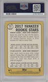 Aaron Judge/Tyler Austin  from the 2017 Topps Heritage set graded by PSA and given an overall grade of 10.