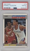 Darnell Valentine from the 1987-88 Fleer set graded by PSA and given an overall grade of 10.