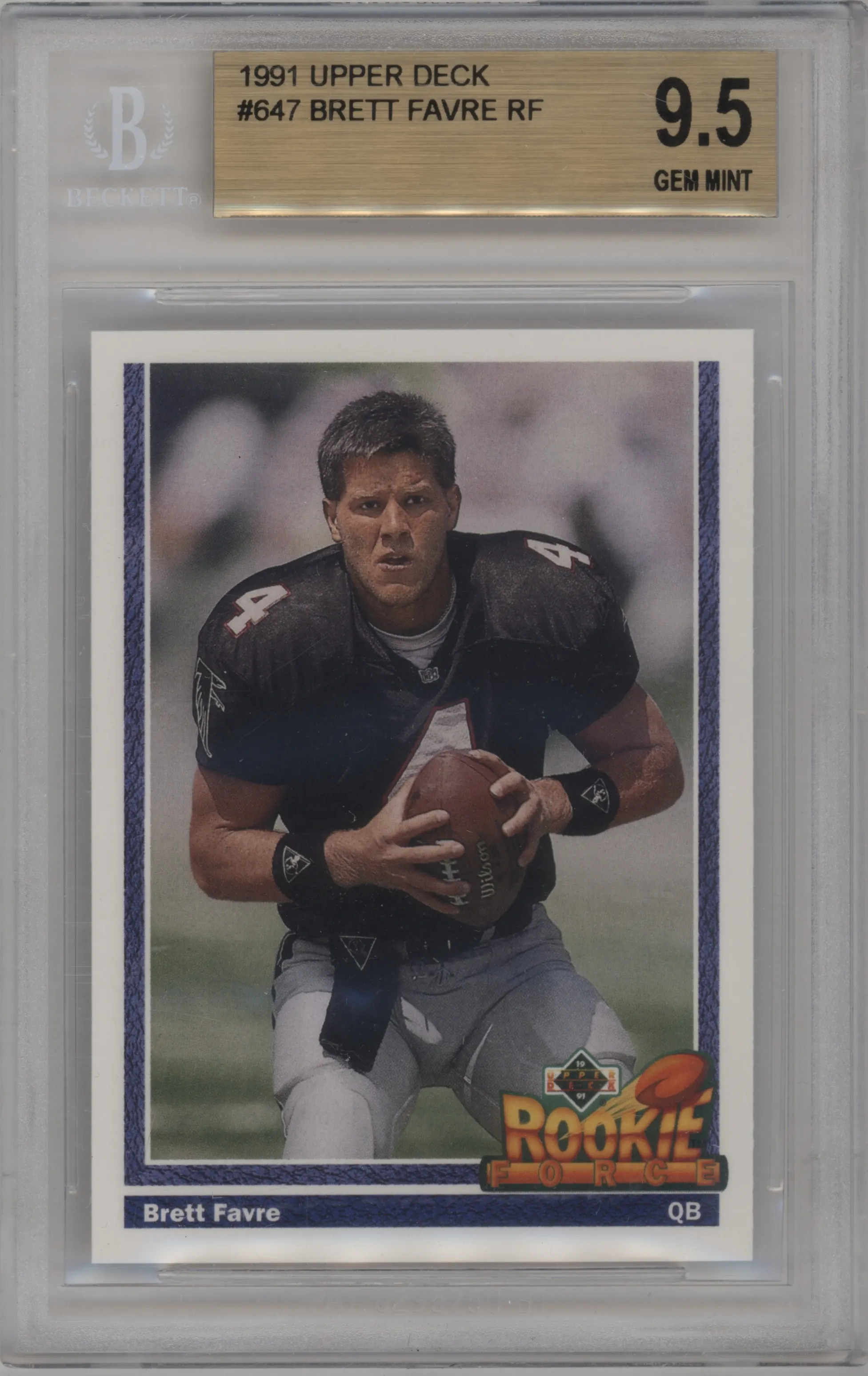 1991 Upper Deck Brett Favre #647 BGS 9.5