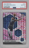 Anthony Edwards from the 2020-21 Panini Mosaic set featuring a Pink Camo parallel graded by PSA and given an overall grade of 10.
