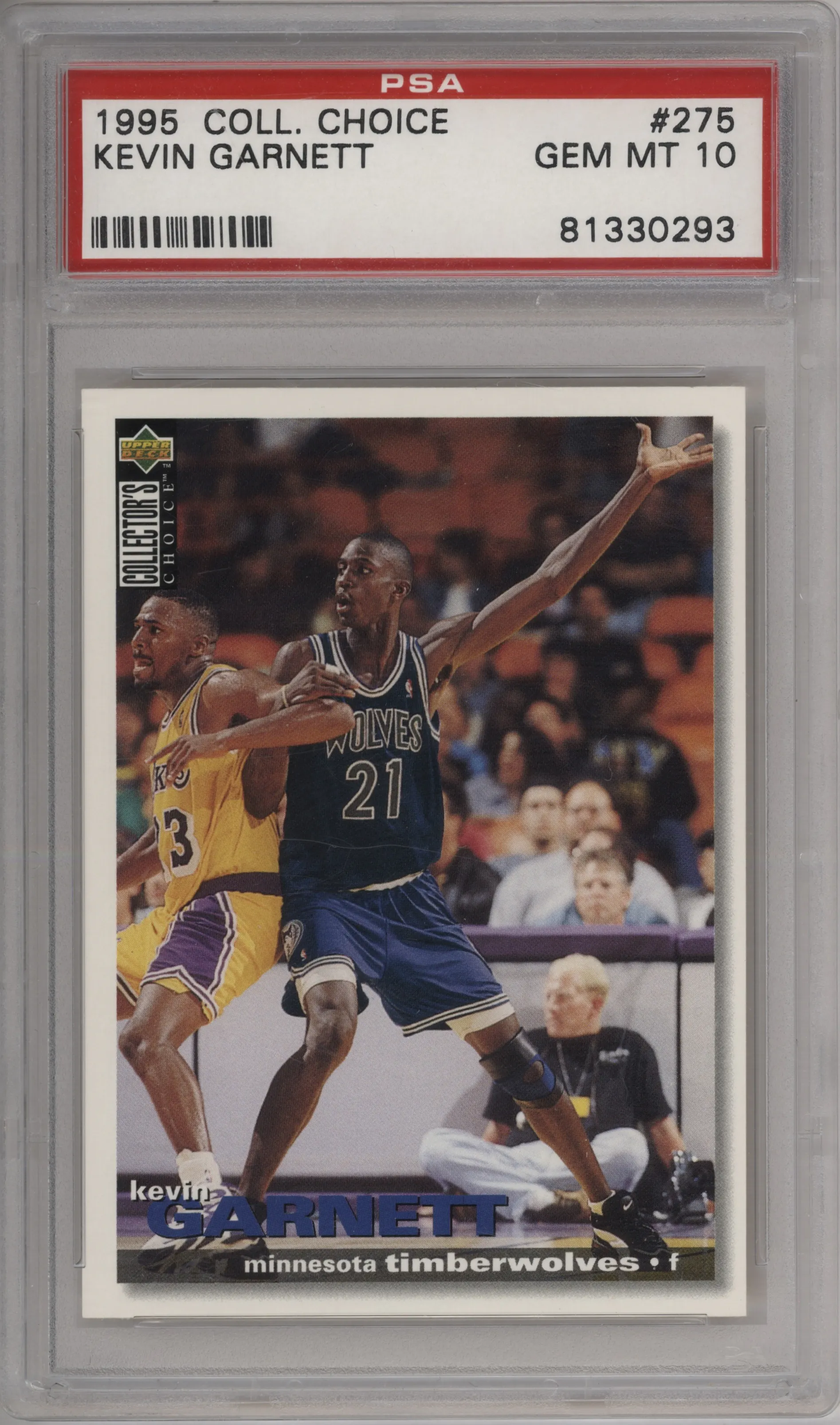 1995 Upper Deck Collector's Choice Kevin Garnett #275 PSA 10